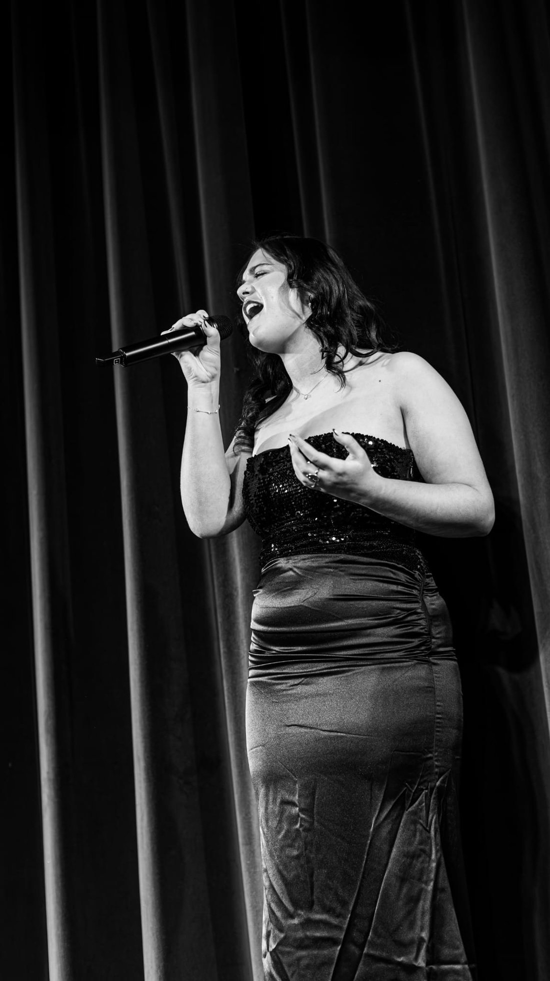 Molly Imogen performing live on stage